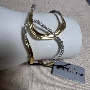 Alexis Bittar Freeform Pave Cuff Bracelet NWT